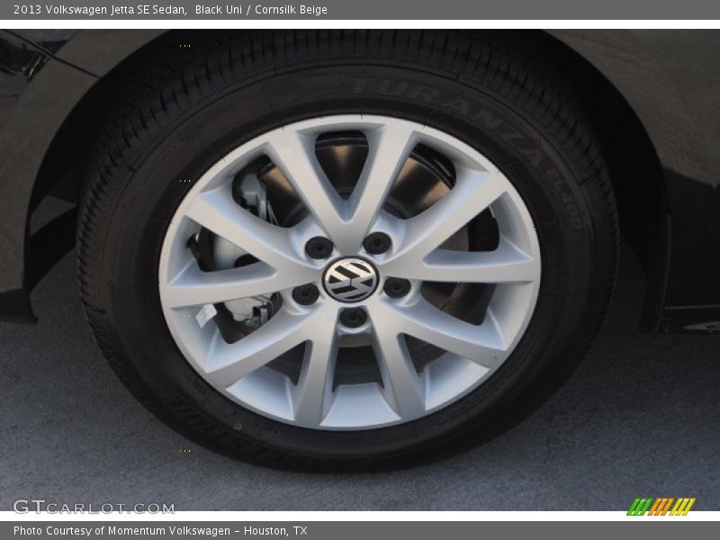 Black Uni / Cornsilk Beige 2013 Volkswagen Jetta SE Sedan