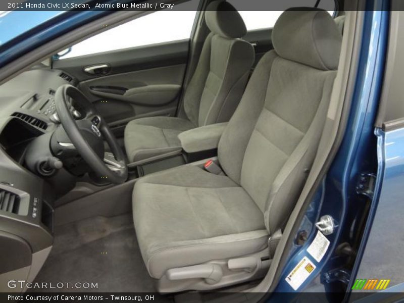 Atomic Blue Metallic / Gray 2011 Honda Civic LX Sedan