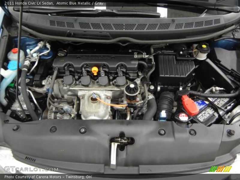Atomic Blue Metallic / Gray 2011 Honda Civic LX Sedan