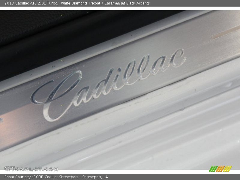 White Diamond Tricoat / Caramel/Jet Black Accents 2013 Cadillac ATS 2.0L Turbo