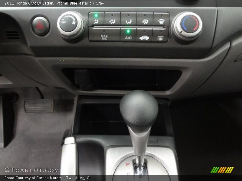 Atomic Blue Metallic / Gray 2011 Honda Civic LX Sedan