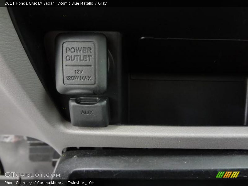 Atomic Blue Metallic / Gray 2011 Honda Civic LX Sedan