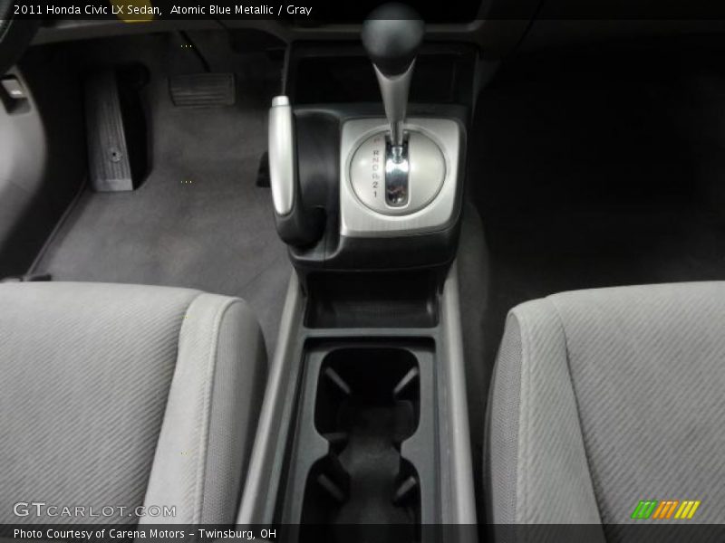 Atomic Blue Metallic / Gray 2011 Honda Civic LX Sedan