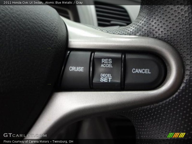 Atomic Blue Metallic / Gray 2011 Honda Civic LX Sedan