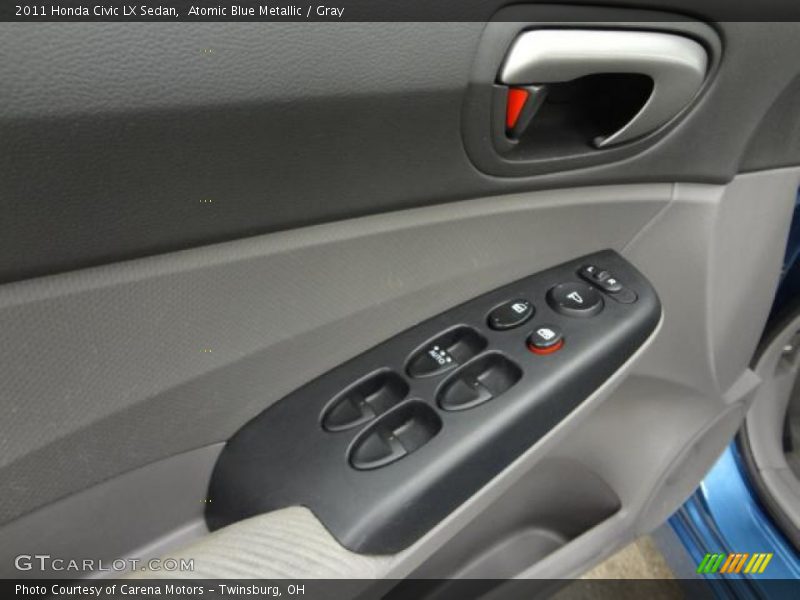 Atomic Blue Metallic / Gray 2011 Honda Civic LX Sedan