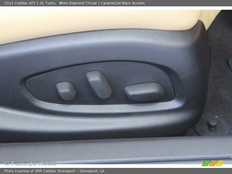 White Diamond Tricoat / Caramel/Jet Black Accents 2013 Cadillac ATS 2.0L Turbo