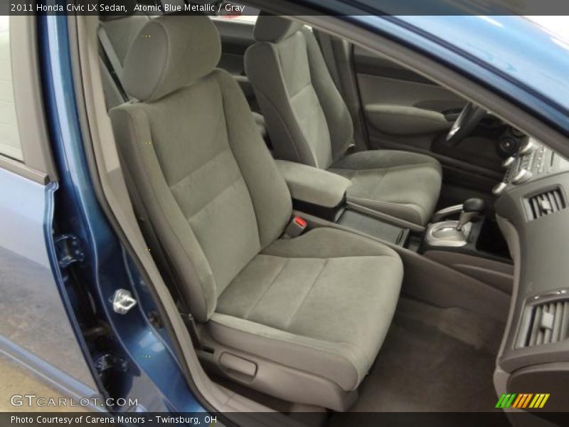 Atomic Blue Metallic / Gray 2011 Honda Civic LX Sedan