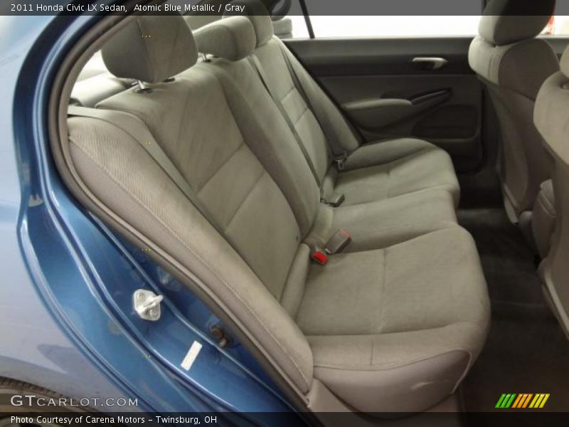 Atomic Blue Metallic / Gray 2011 Honda Civic LX Sedan
