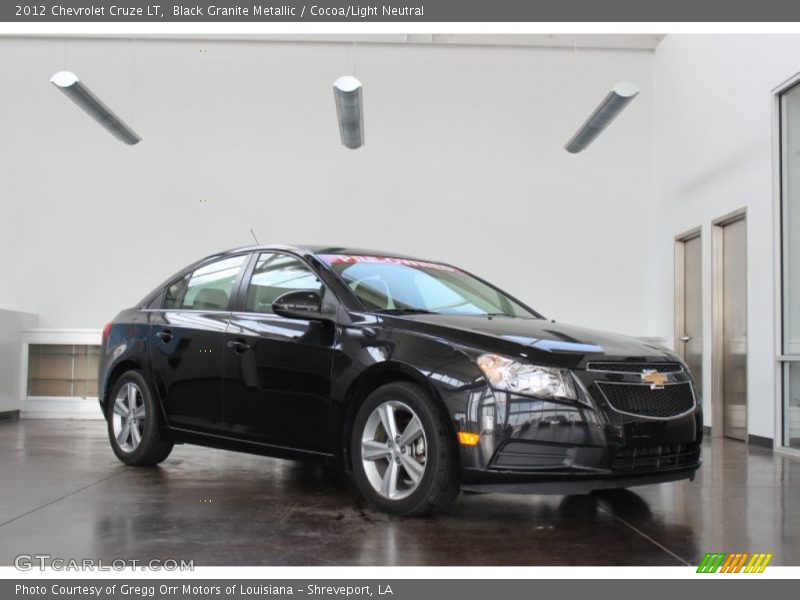 Black Granite Metallic / Cocoa/Light Neutral 2012 Chevrolet Cruze LT