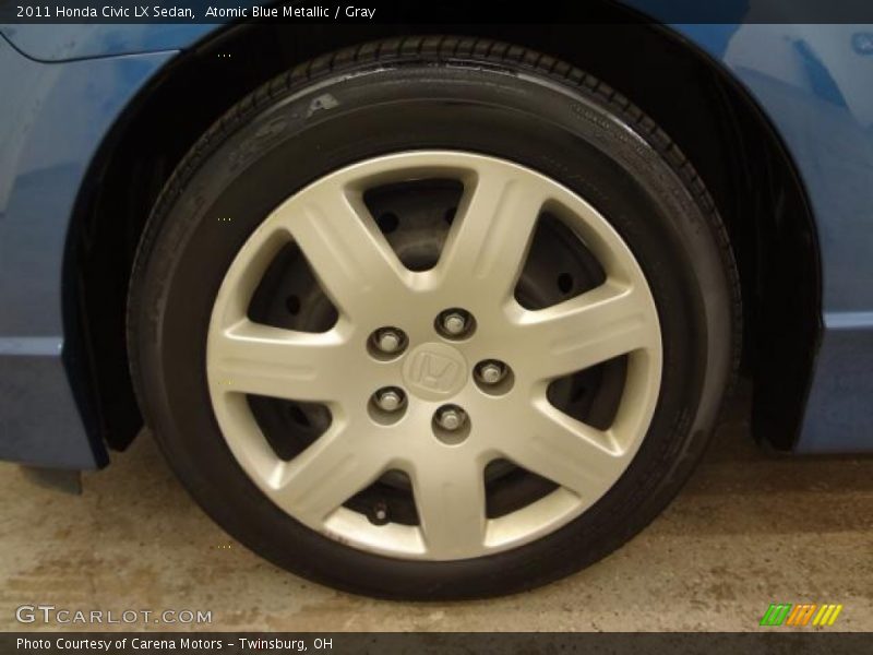 Atomic Blue Metallic / Gray 2011 Honda Civic LX Sedan