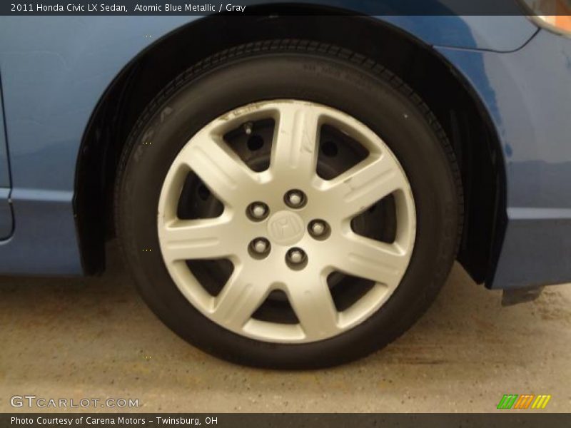 Atomic Blue Metallic / Gray 2011 Honda Civic LX Sedan
