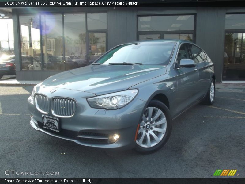 Space Grey Metallic / Black 2010 BMW 5 Series 550i xDrive Gran Turismo