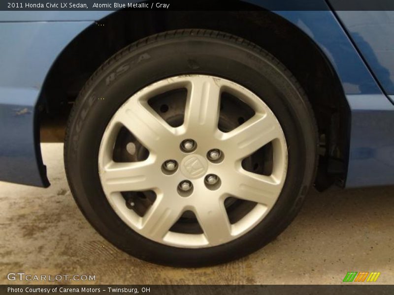 Atomic Blue Metallic / Gray 2011 Honda Civic LX Sedan