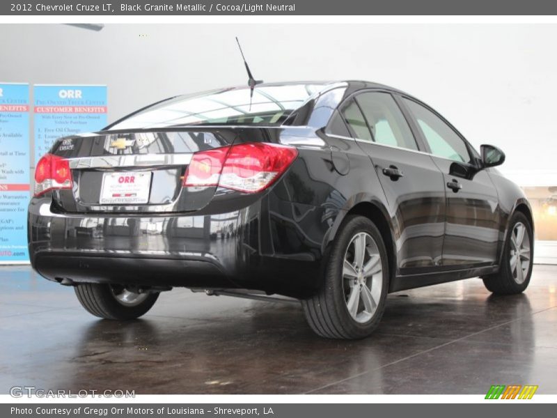 Black Granite Metallic / Cocoa/Light Neutral 2012 Chevrolet Cruze LT