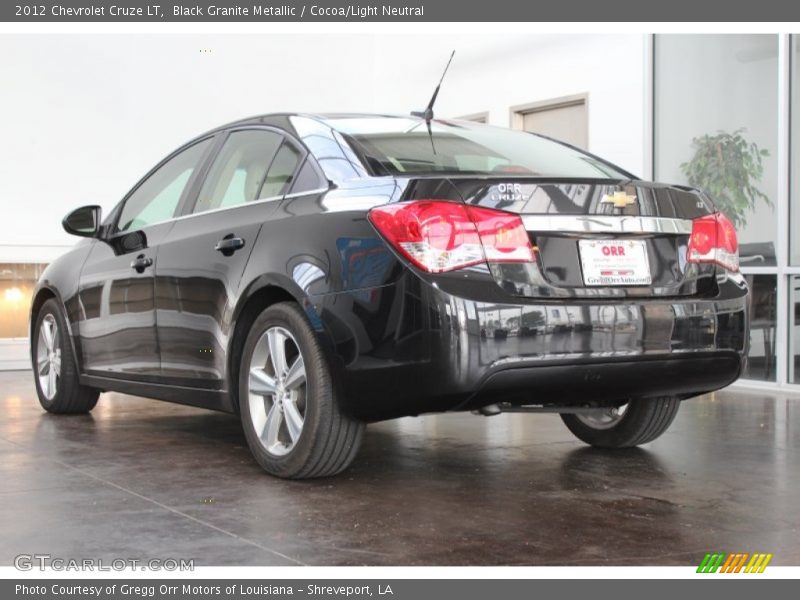 Black Granite Metallic / Cocoa/Light Neutral 2012 Chevrolet Cruze LT