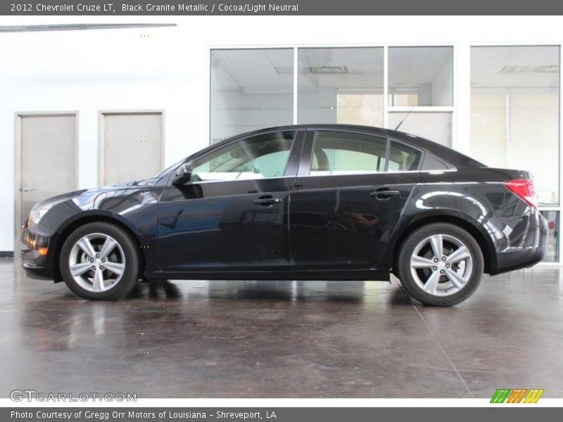 Black Granite Metallic / Cocoa/Light Neutral 2012 Chevrolet Cruze LT