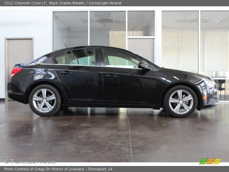 Black Granite Metallic / Cocoa/Light Neutral 2012 Chevrolet Cruze LT