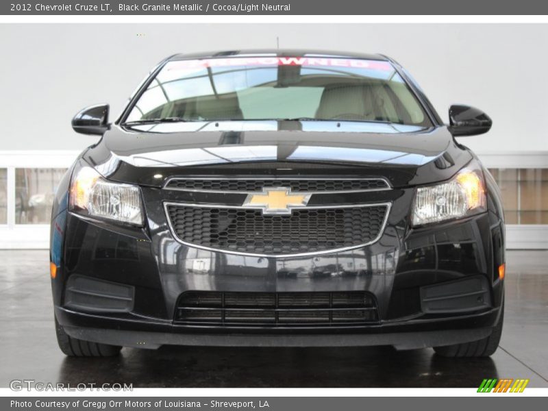 Black Granite Metallic / Cocoa/Light Neutral 2012 Chevrolet Cruze LT