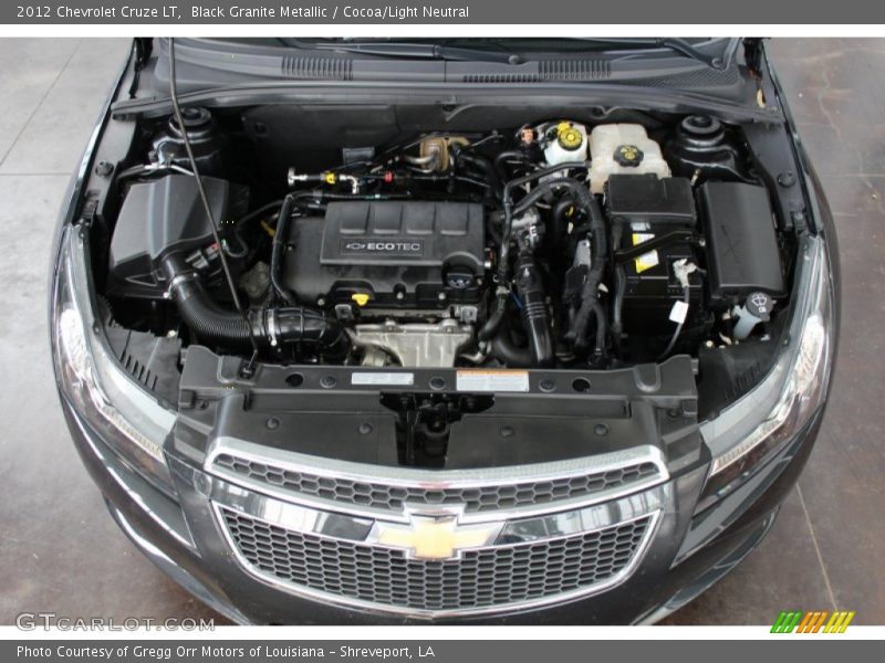 Black Granite Metallic / Cocoa/Light Neutral 2012 Chevrolet Cruze LT