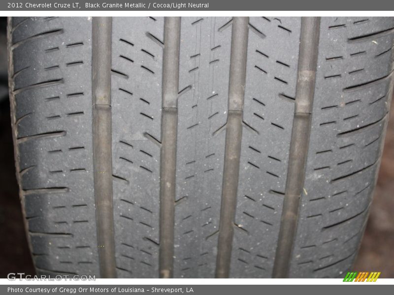 Black Granite Metallic / Cocoa/Light Neutral 2012 Chevrolet Cruze LT