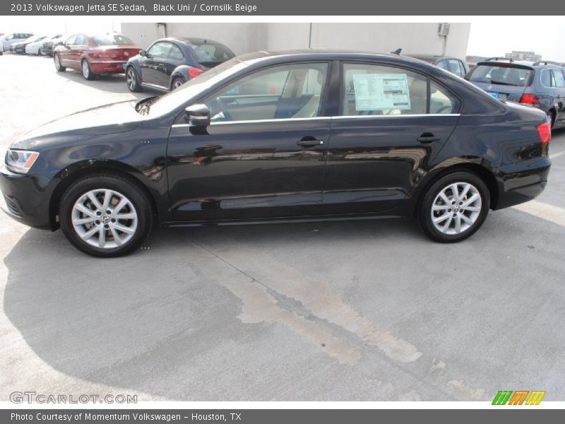 Black Uni / Cornsilk Beige 2013 Volkswagen Jetta SE Sedan