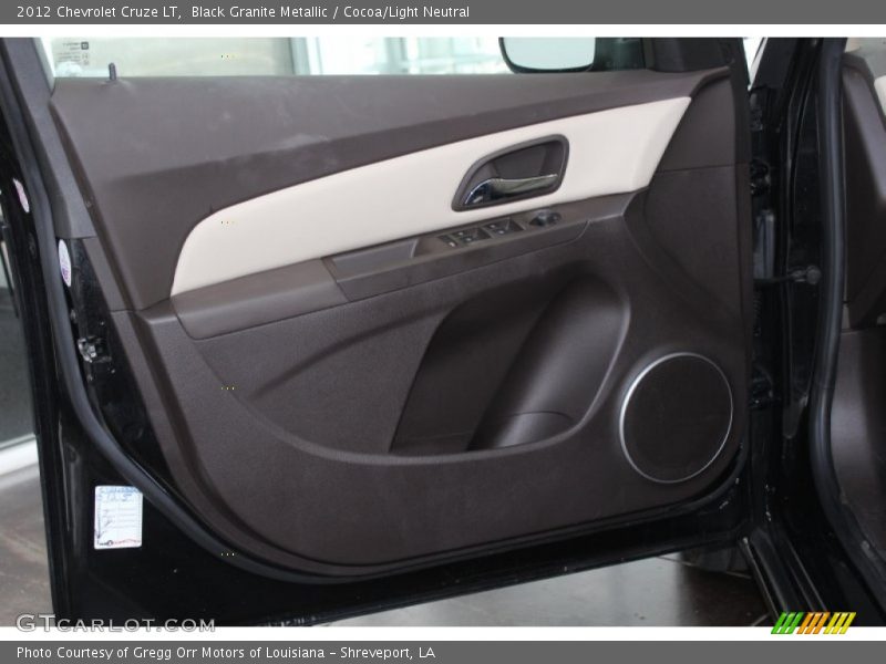 Black Granite Metallic / Cocoa/Light Neutral 2012 Chevrolet Cruze LT