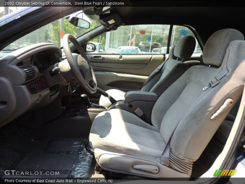 Front Seat of 2002 Sebring LX Convertible