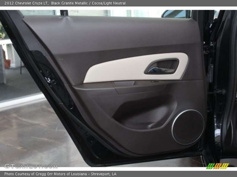 Black Granite Metallic / Cocoa/Light Neutral 2012 Chevrolet Cruze LT