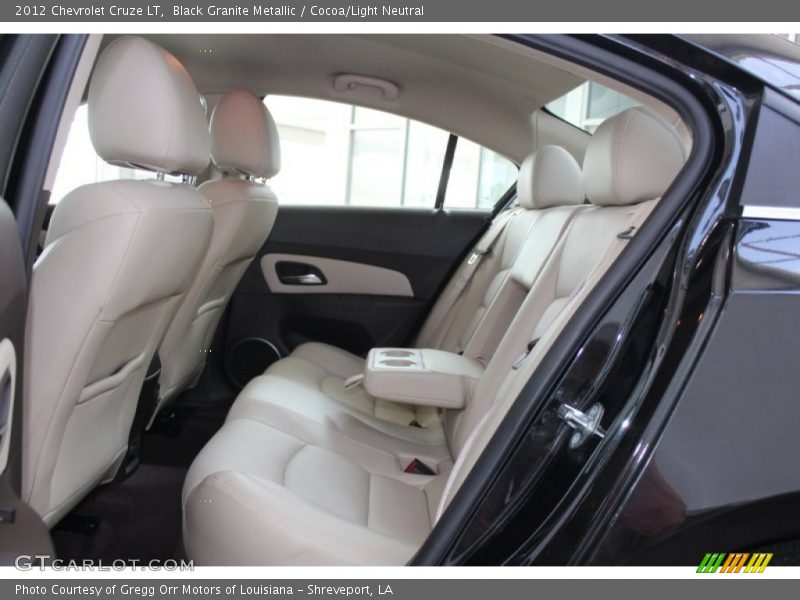 Black Granite Metallic / Cocoa/Light Neutral 2012 Chevrolet Cruze LT