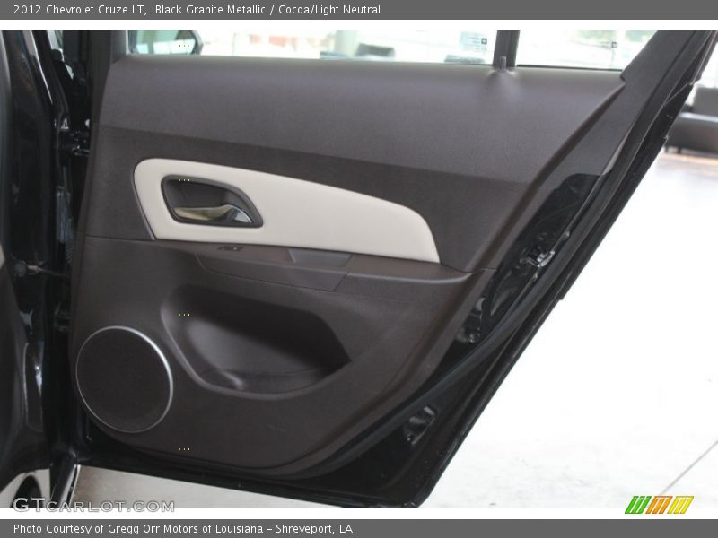 Black Granite Metallic / Cocoa/Light Neutral 2012 Chevrolet Cruze LT