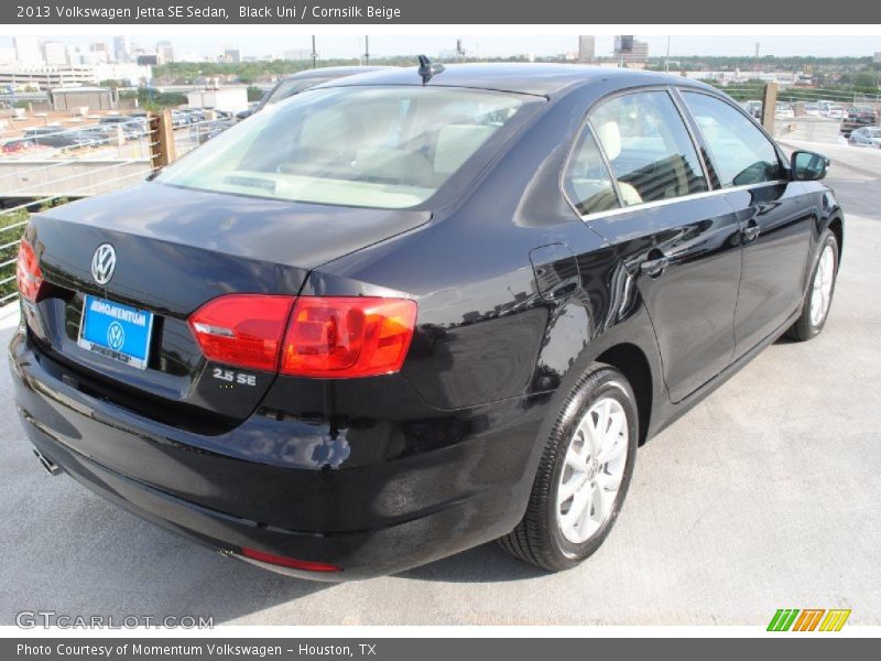 Black Uni / Cornsilk Beige 2013 Volkswagen Jetta SE Sedan