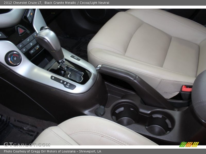 Black Granite Metallic / Cocoa/Light Neutral 2012 Chevrolet Cruze LT