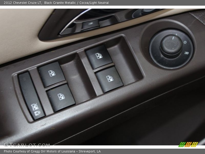 Black Granite Metallic / Cocoa/Light Neutral 2012 Chevrolet Cruze LT