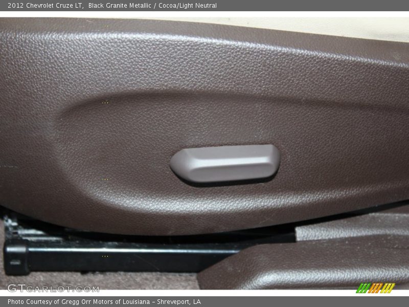 Black Granite Metallic / Cocoa/Light Neutral 2012 Chevrolet Cruze LT
