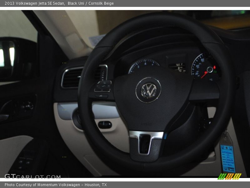 Black Uni / Cornsilk Beige 2013 Volkswagen Jetta SE Sedan