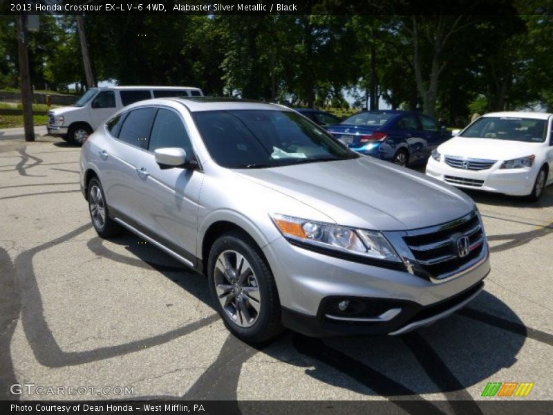 Alabaster Silver Metallic / Black 2013 Honda Crosstour EX-L V-6 4WD