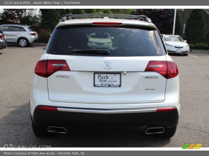 Aspen White Pearl / Parchment 2010 Acura MDX