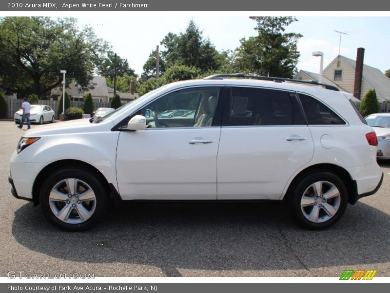 Aspen White Pearl / Parchment 2010 Acura MDX