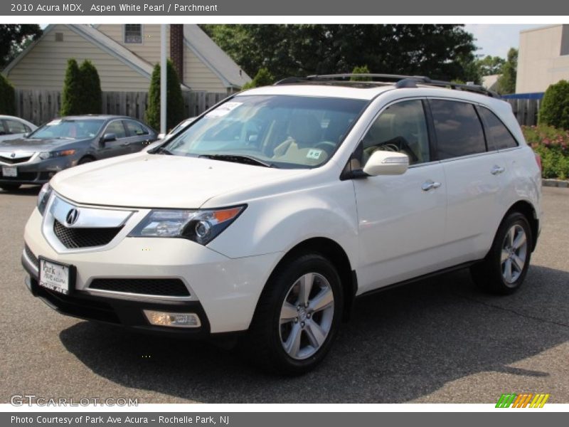 Aspen White Pearl / Parchment 2010 Acura MDX