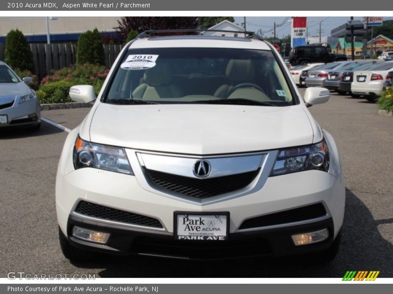 Aspen White Pearl / Parchment 2010 Acura MDX