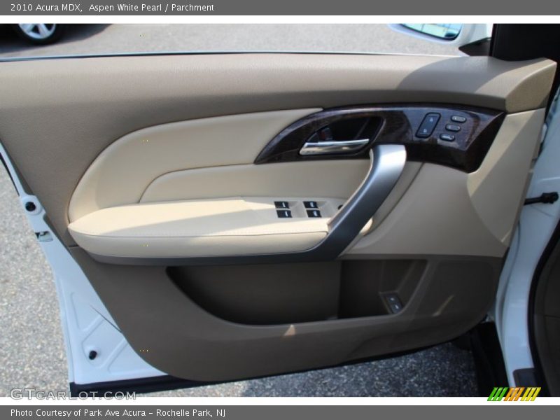 Aspen White Pearl / Parchment 2010 Acura MDX