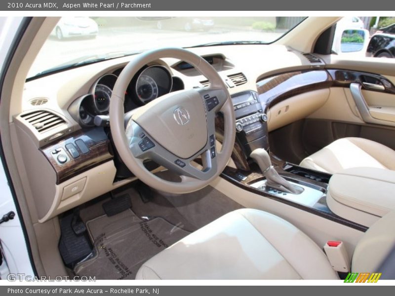 Aspen White Pearl / Parchment 2010 Acura MDX