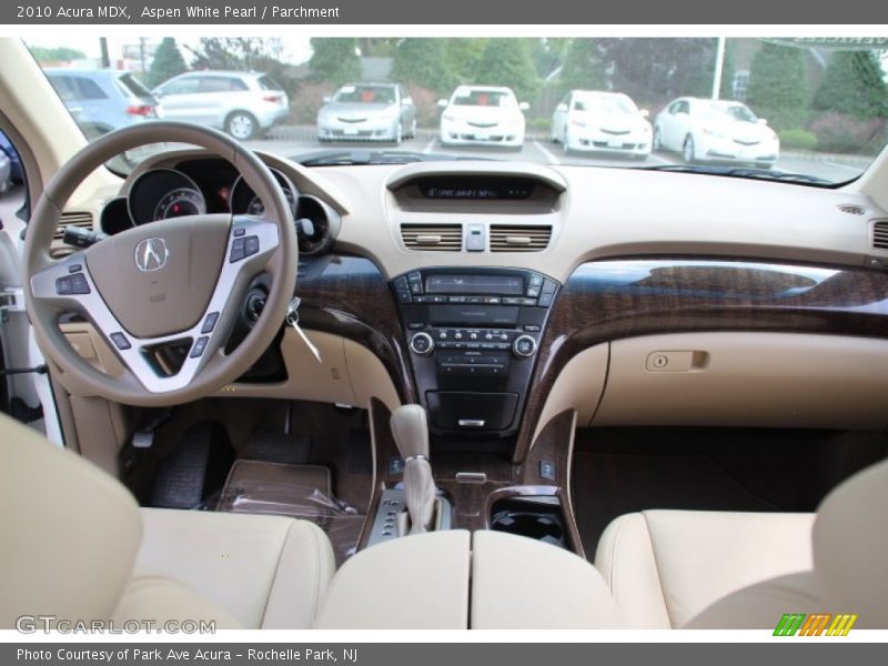 Aspen White Pearl / Parchment 2010 Acura MDX