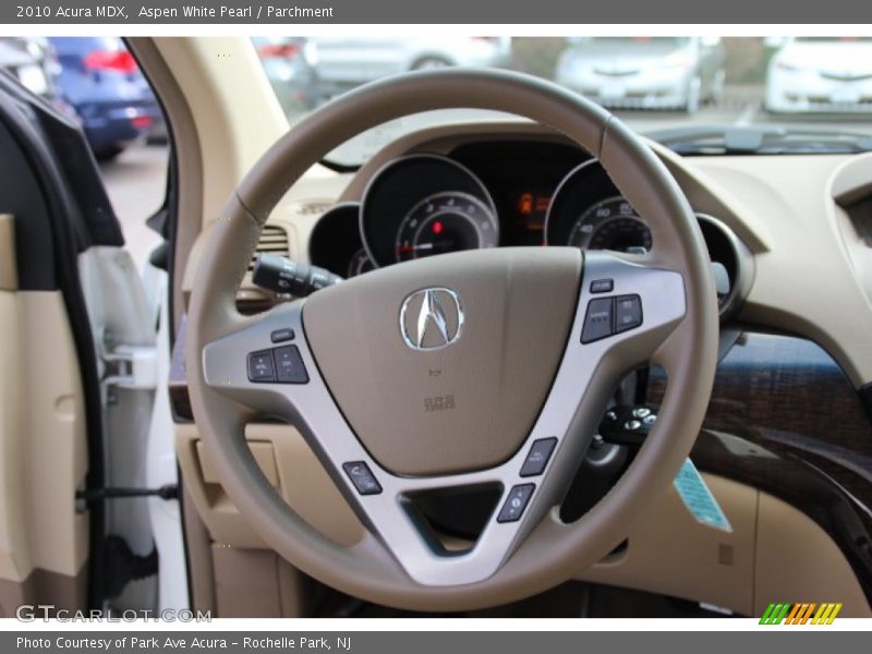 Aspen White Pearl / Parchment 2010 Acura MDX