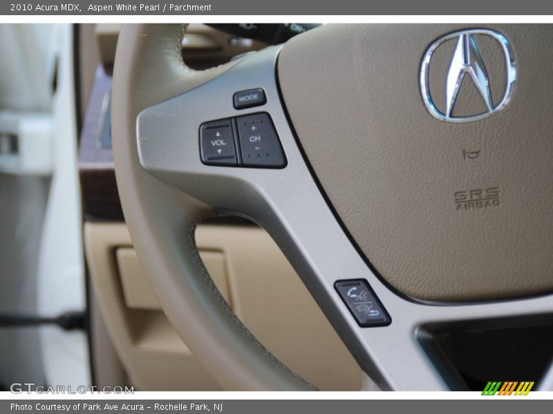 Aspen White Pearl / Parchment 2010 Acura MDX