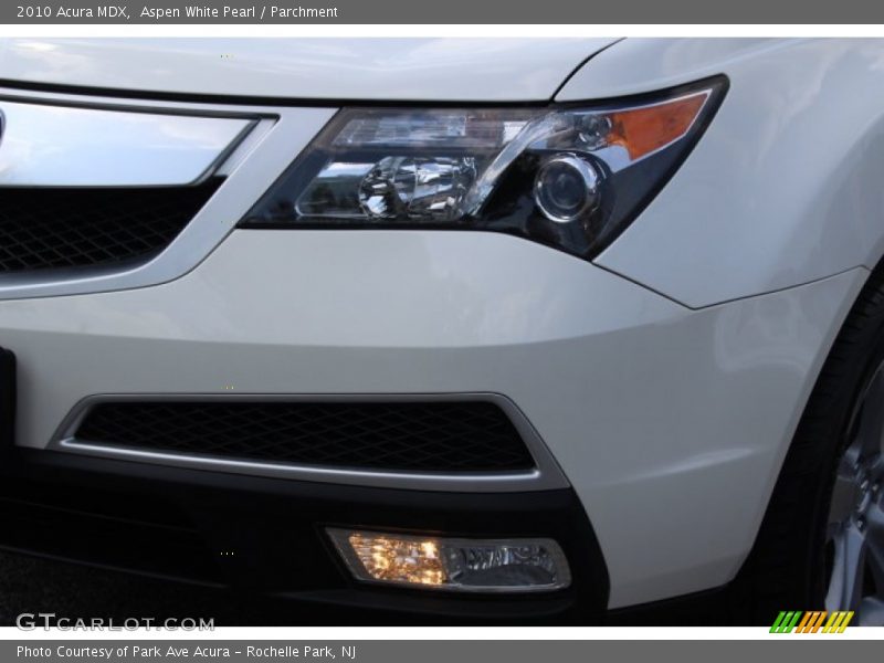 Aspen White Pearl / Parchment 2010 Acura MDX