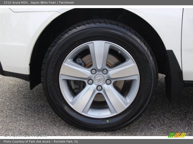 Aspen White Pearl / Parchment 2010 Acura MDX