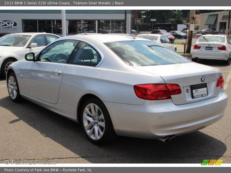 Titanium Silver Metallic / Black 2013 BMW 3 Series 328i xDrive Coupe
