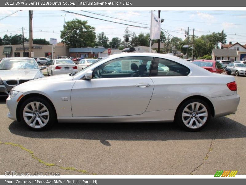Titanium Silver Metallic / Black 2013 BMW 3 Series 328i xDrive Coupe