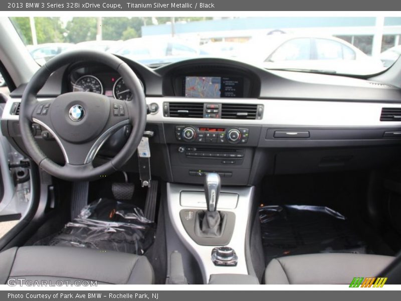 Titanium Silver Metallic / Black 2013 BMW 3 Series 328i xDrive Coupe
